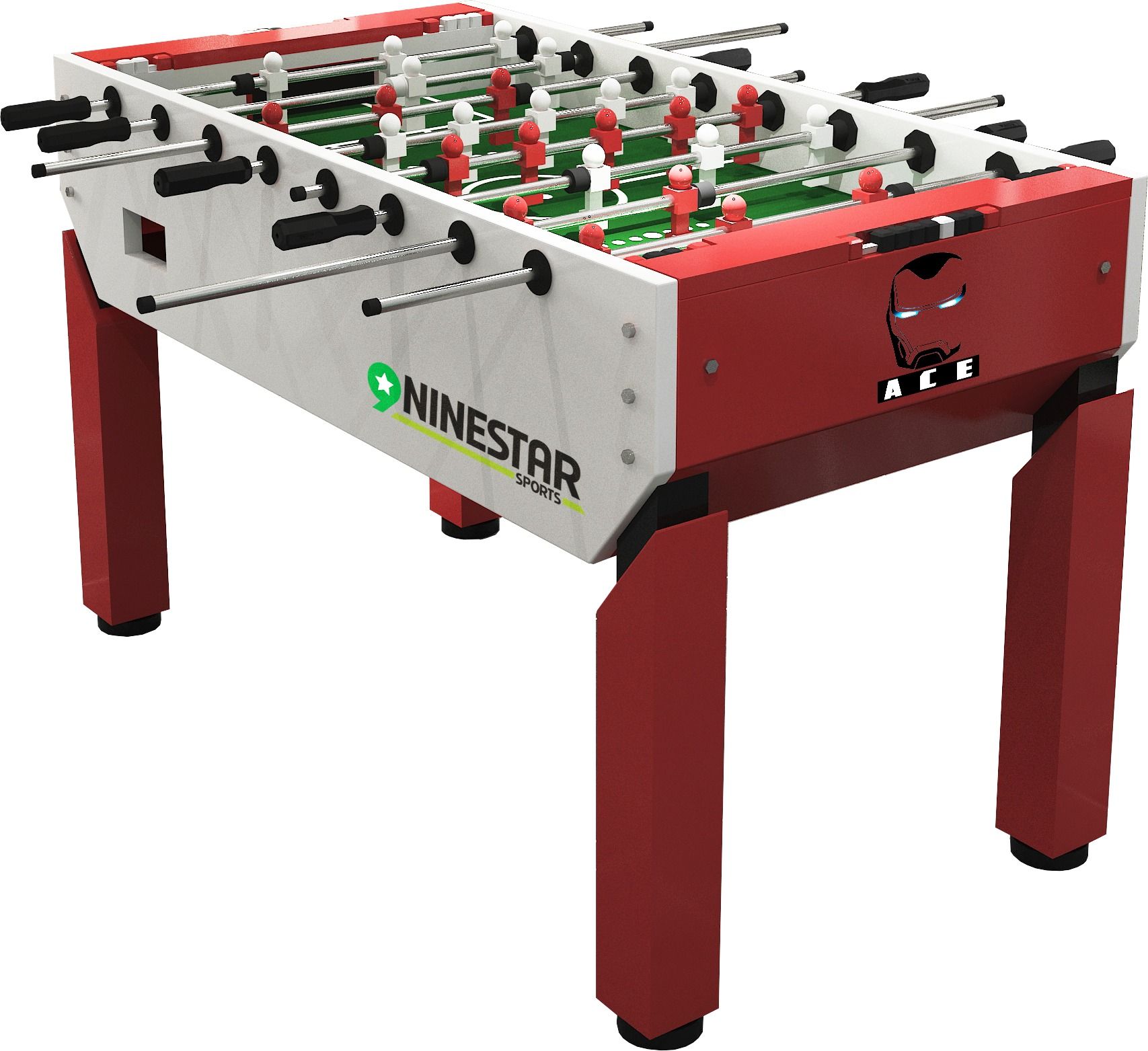Игровой стол - футбол "Nine Star Iron Men ITSF" (144х75,5х90)